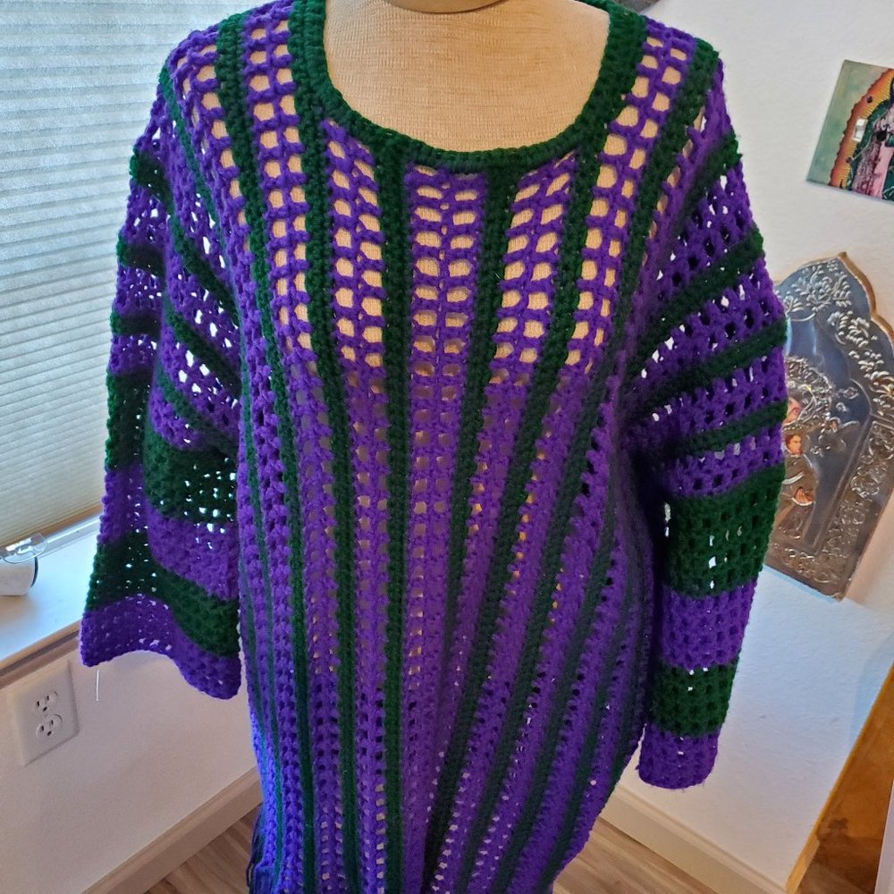 Vintage 1970's crochet dress